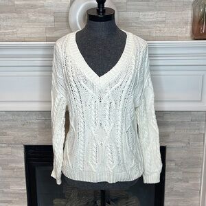 Philosophy Women's Ivory Knit Sweater Size Small